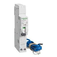 see125b03 Schneider Electric RCBO, 25A Current Rating, 1P+N Poles, 30mA Trip Sensitivity, Type B, Acti9 Range
