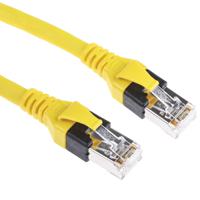 09474747109 HARTING, 1m Cat6, Yellow RJ45 to Male RJ45 Male, SF/UTP Shielded, Terminated PUR Sheath