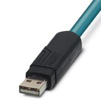 1655771 Phoenix Contact , Male USB A to Unterminated, 1m