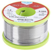 1884103037 Felder Lottechnik Wire, 1mm Lead Free Solder, 217°C Melting Point