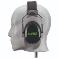 2630010 uvex K10 Speak & Listen Ear Defender with Headband, 30dB, Black, Green