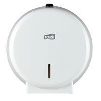247040 Tork White Metal Toilet Roll Dispenser, 118mm x 254mm x 249mm