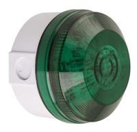 led195-02wh-04 Moflash LED195 Series Green Flashing Beacon, 20 → 30 V ac/dc, Surface Mount, Wall Mount, LED Bulb, IP65