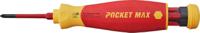 45296 Wiha Phillips; Plusminus Pozidriv; Slotted Interchangeable Screwdriver Set, 4-Piece