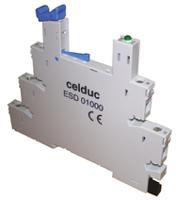 esd01000 Celduc Accessories DIN Rail Relay Socket, for use with SLA Series, SLD Series