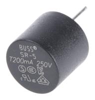 sr-5-200ma-bk Eaton PC Board Non Resettable Fuse, Radial 200mA, 250V ac