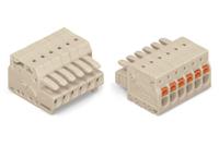 2734-105 WAGO, 3.5mm Pitch, 5 Way, Pluggable Terminal Block, Plug, Through Hole,