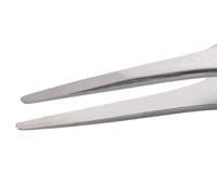 2asa ideal-tek 120 mm, Stainless Steel, Flat; Rounded, Tweezers