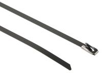 183-4231 RS PRO Cable Tie, Ball Lock, 360mm x 4.6 mm 316 Stainless Steel, Pk-100