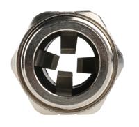 835-4112 RS PRO Metallic Nickel Plated Brass Cable Gland, M20 Thread, 6mm min., 12mm max., IP68
