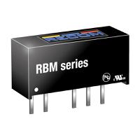 rbm-1215d Recom RBM DC-DC Converter, ±15V dc/ ±33mA Output, 10.8 → 13.2 V dc Input, 1W, Through Hole, +85°C Max Temp -40°C