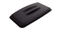 1800504221 Durable Black Plastic Waste Bin Lid for DURABIN, 58mm