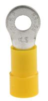 613-9378 RS PRO Insulated Ring Terminal, M4 Stud Size, 4mm² to 6mm² Wire Size, Yellow