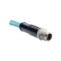 msbs-02bmmm-sl8m02 Amphenol Industrial Male 2 way M12 to Wire Lead Connector Cable, 2 m