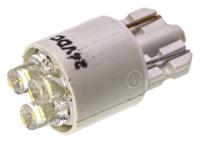 le-0903-04w JKL Components White LED Indicator Lamp, 24V dc, Wedge Base, 10.4mm Diameter