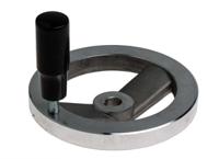 237-552 RS PRO Silver Die Cast Aluminium Hand Wheel, 125mm diameter