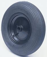858-887 RS PRO Black Rubber Shock Absorbing Trolley Wheel, 305kg
