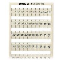 209-666 WAGO, 209 Marker Card for use with  for use with Terminal Blocks