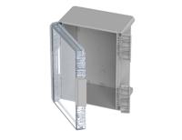 96028575 Bopla Bocube Series Light Grey Polycarbonate V0 Enclosure, IP66, IP68, IK07, Clear Lid, 160 x 300 x 239mm