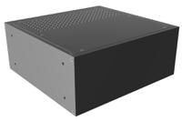 rm2u0808vbk Hammond Black Aluminium Instrument Case, 89 x 211 x 203mm