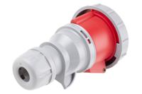 3183247-7 Scame, Optima Seven IP66, IP67 Red Cable Mount 6P + E Industrial Power Socket, Rated At 32A, 415 V