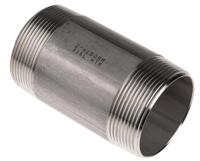 499-3293 RS PRO Stainless Steel Pipe Fitting, Straight Circular Barrel Nipple, Male R 2in x Male R 2in