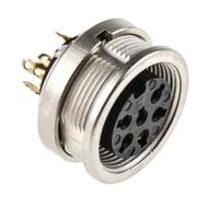 0304-06 Lumberg 6 Pole Din Socket, DIN EN 60529, 5A, 250 V ac IP68, Female, Panel Mount