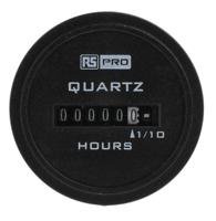 896-6939 RS PRO Hour Meter, 6 Digit Analogue, 10 → 80 V dc