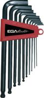 61496 Ega-Master 10 piece L Shape Metric Hex Key Set, 1.5 mm, 2.5 mm, 2 mm, 3 mm, 4 mm, 5.5 mm, 5 mm, 6 mm, 8 mm, 10 mm