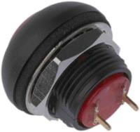820-7599 RS PRO Miniature Push Button Switch, Momentary, PCB, 13.6mm Cutout, SPST, 30V dc, IP67