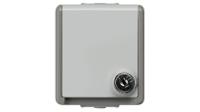 5ub4714 Siemens DELTA Grey 1 Gang Plug Socket, 16A, Type F - German Schuko, Outdoor Use