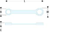 5930x32 Facom 59 Series Ring Spanner, 30mm, Metric, Double Ended, 335 mm Overall