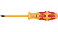 05051613001 Wera Pozidriv Insulated Screwdriver, PZ2 Tip, VDE/1000V