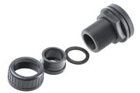 161050248 Georg Fischer Plastic Pipe Fitting, Straight Tank Adapter, 32mm to Cement 32mm