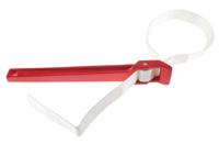 138a30 Facom Strap Wrench, 760 mm Overall, 125mm Jaw Capacity, Metal Handle