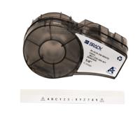 m21-250-595-wt Brady B-595 Black on Black on White Label Printer Tape, 6.4 m Length, 6.35 mm Width