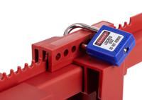 s3079 Master Lock Red Thermoplastic Ball Valve Lockout