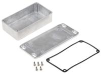 1590wbfl Hammond 1590 Series Natural Die Cast Aluminium Enclosure, IP65, Flanged, Natural Lid, 112.4 x 60.5 x 31mm