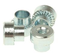 505-268 Hank Zinc plated & clear Passivated Steel Rivet Bush, M2