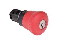 3su1000-1hf20-0aa0 Siemens SIRIUS ACT Emergency Button, Key Reset, Red 40mm Mushroom with Key Switch Head