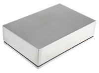 749-1876 RS PRO Unpainted Stainless Steel Terminal Box, IP66, 300 x 80 x 200mm