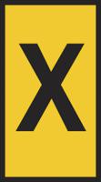 531-07958-hods85-x-pvc-ye HellermannTyton HODS85 Slide On Cable Markers, Yellow, Pre-printed "X", 1.8 → 3.6mm Cable, 531-07958 HODS85
