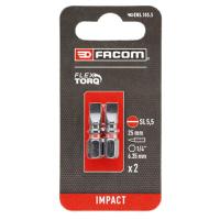 ens1055 Facom Slotted Screwdriver Bit, 5.5 mm Tip