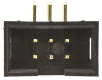 t821106a1r100ceu Amphenol Communications Solutions T821 Series Right Angle Through Hole PCB Header, 6 Contact(s), 2.54 mm Pitch, 2 Row,