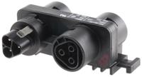 9603001531 Wieland RST20i3 Series Distribution Block, 3-Pole, Male to Female, Panel Mount, 20A, IP68