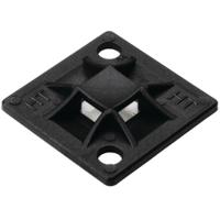 151-10913-qm40-pa66-bk HellermannTyton Black Cable Tie Mount 40 mm x 40mm, 8.4mm Max. Cable Tie Width