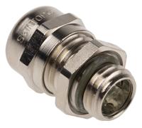 53112530 Lapp SKINTOP Series Nickel Plated Brass Cable Gland, M12 Thread, 3.5mm min., 7mm max., IP68