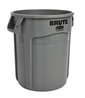 fg261000gray Rubbermaid Commercial Products Brute Vented 10gal Grey Polypropylene Waste Bin