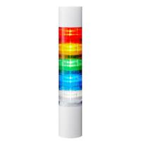 lr6-502wjbw-rygbc Patlite LR6 Series Coloured Buzzer Signal Tower, 5 Lights, 24 V dc, Direct Mount