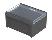 96028574 Bopla Bocube Series Graphite Grey Polycarbonate V0 Enclosure, IP66, IP68, IK07, Clear Lid, 160 x 300 x 239mm